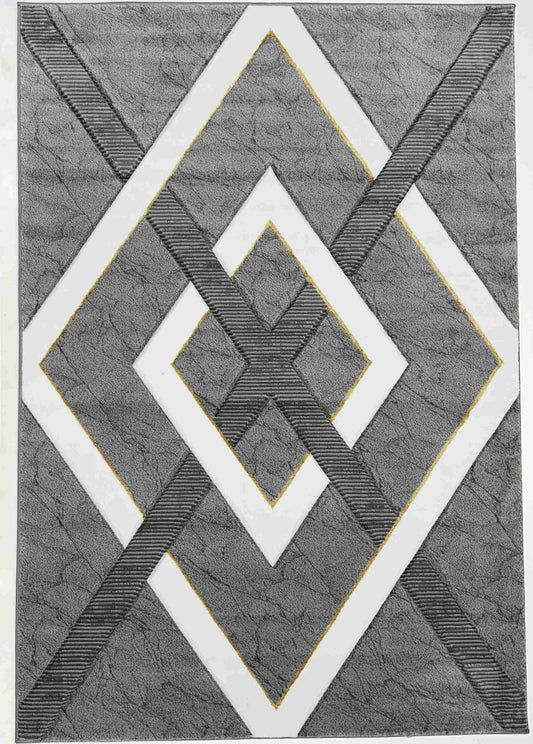 Orion Hand Carved 8855 GREY Rug
