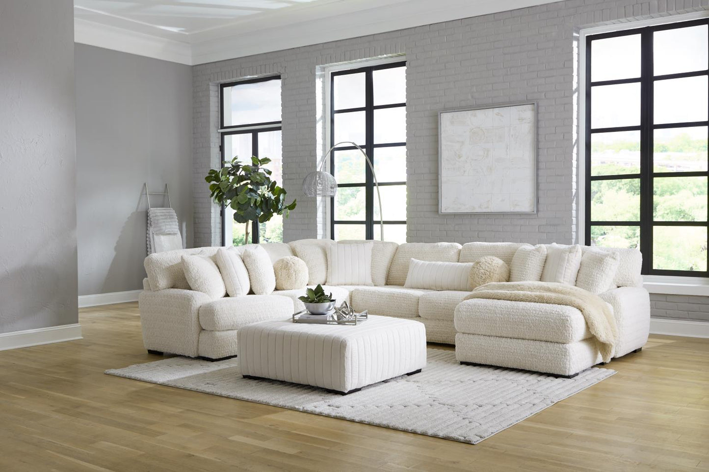 Doodle Ivory 3 PC Sectional