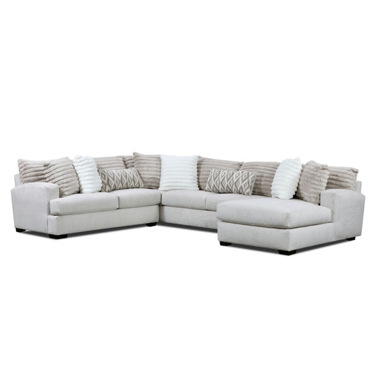 Mondo 3Pc Hush Parchment Sectional