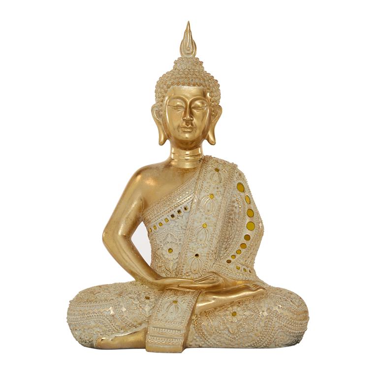 Gold PS Sitting Buddha  14",20"H