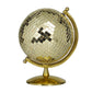 The Novogratz Gold Stainless Steel Metal Disco Ball Style Globe