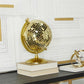 The Novogratz Gold Stainless Steel Metal Disco Ball Style Globe