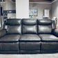 Top Grain Leather Match Softee Charcoal Power Zero Gravity Reclining  Sofa And Loveseat w/ Wireless Charging