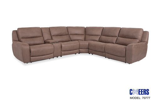 Texas Slate 6PC 3 Power Reclining Sectional