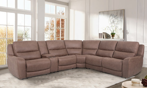 Texas Slate 6PC 3 Power Reclining Sectional