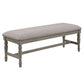 Sunnyvale Dining Bench In Grey