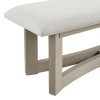 Elma Dining Bench in Almond White