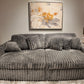 Presley Pewter Dual Power Slider Sofa And Slider Chair