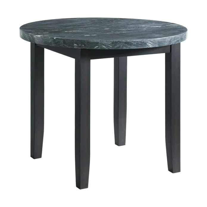 Francesca 42" Round Marble Counter Height Table w/4 Chairs