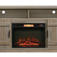 Hayward Light Brown 75" TV Stand with Heating Fireplace