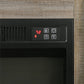 Hayward Light Brown 75" TV Stand with Heating Fireplace