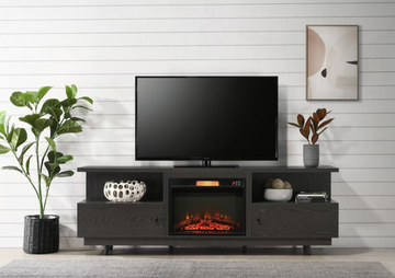 Hyler 78" Tv Stand with Heating Fireplace