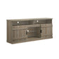 Hayward Light Brown 75" TV Stand with Heating Fireplace
