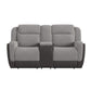 Hornet Motion Reclining Loveseat in Rancho Grey