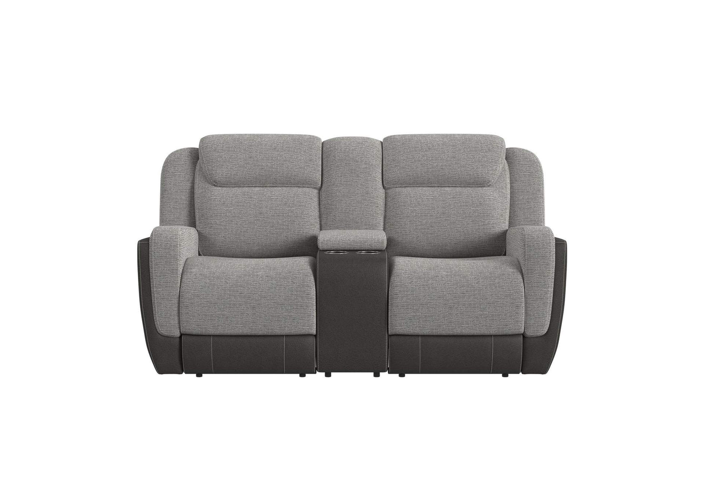 Hornet Motion Reclining Loveseat in Rancho Grey