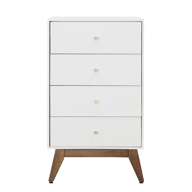 Sade 4 Drawer Chest in White