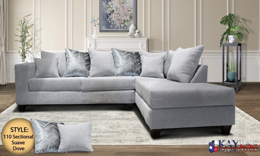 Suave Dove  Sectional