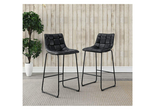 Seth Barstool in Distressed Black
