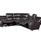 Alexandria Leather 6 PC Chocolate power Reclining Sectional