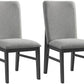 Portland Side Chair with Grey Fabric clearance