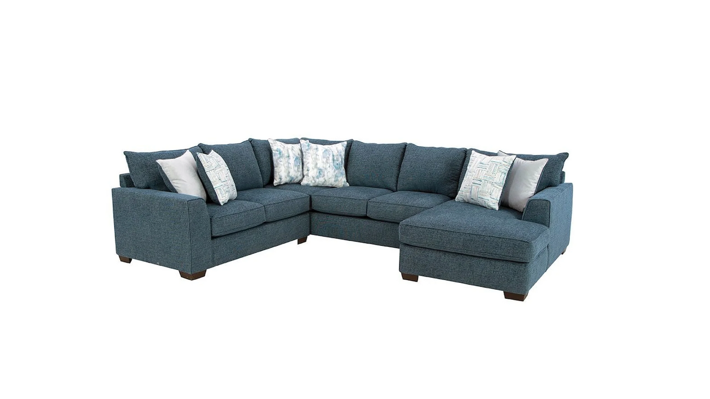 Rhodes Indigo Dark Blue Sectional