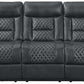 Trinidad Power Motion Reclining Sofa with Power Pebble Grey