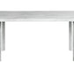 Bellini White Rectangle Dining Table and 4 Meridian Black or Meridian Grey Chairs