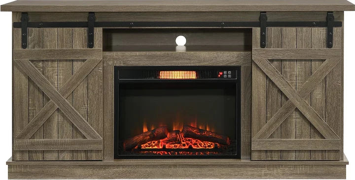 Brice 64" TV Stand Heating Fireplace(#23) w/ Remote