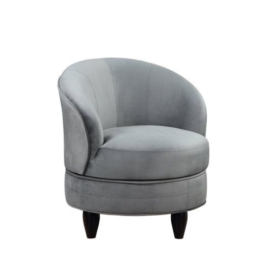 Sophia Grey Swivel Accent Chair