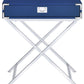 Evie Nightstand In Glossy Blue