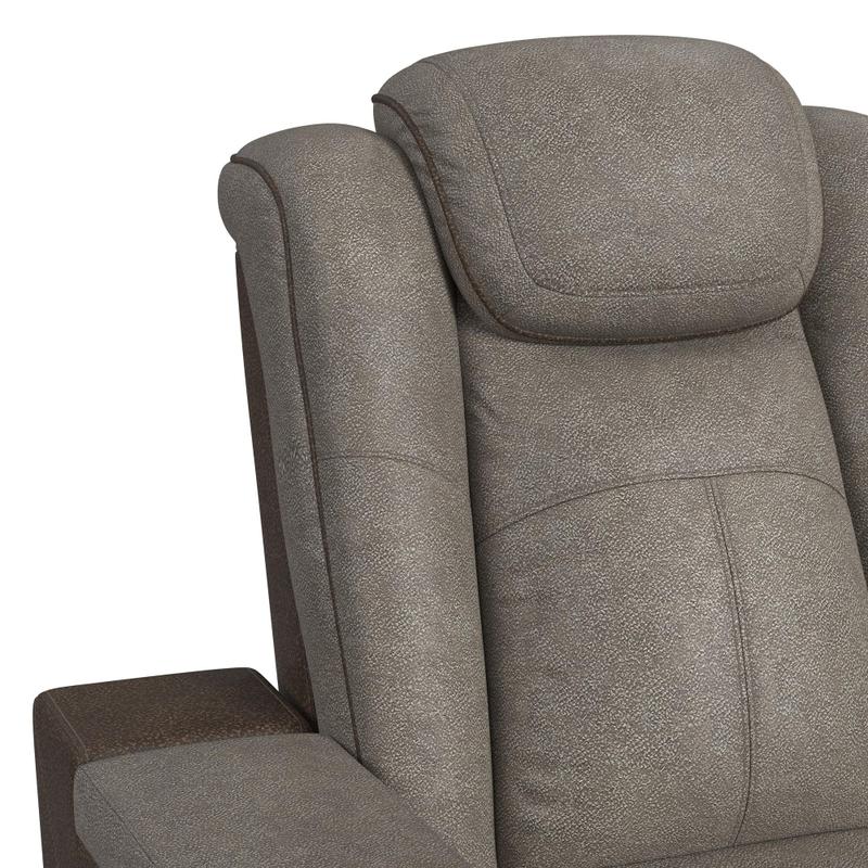 Lantana Power Motion Sofa in Grey/Brown