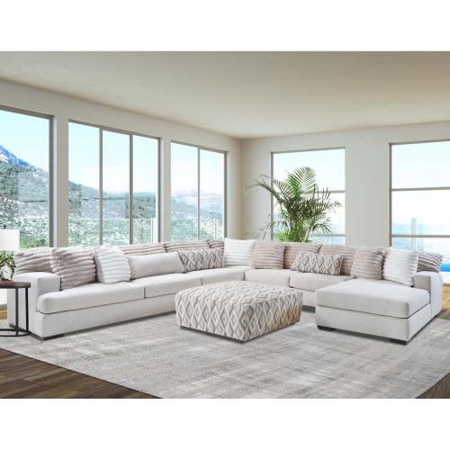 Mondo 4Pc Hush Parchment Sectional