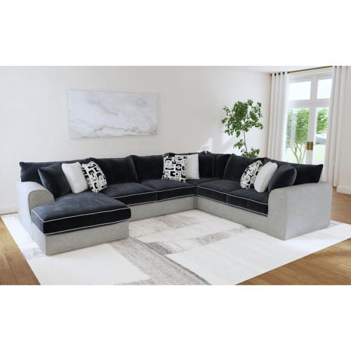 Klein 3PC Sectional in Zaftig Ebony Clearance