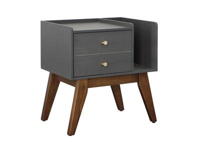 Sade 1 Drawer Night Stand in Grey