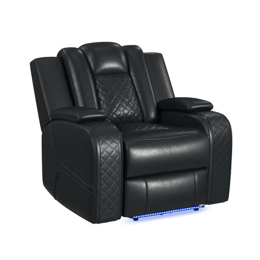 Carlos Power Motion Recliner In Black