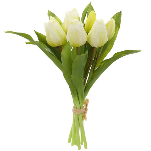 11.75" RT Tulip Bouquet WH