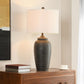 Matte Black Polyresin Table lamp