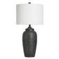 Matte Black Polyresin Table lamp