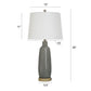 Gray Washed Ceramic Table Lamp