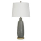 Gray Washed Ceramic Table Lamp