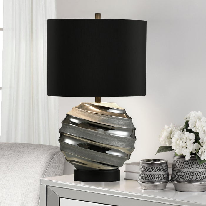 Caleca Silver Ceramic Table Lamp