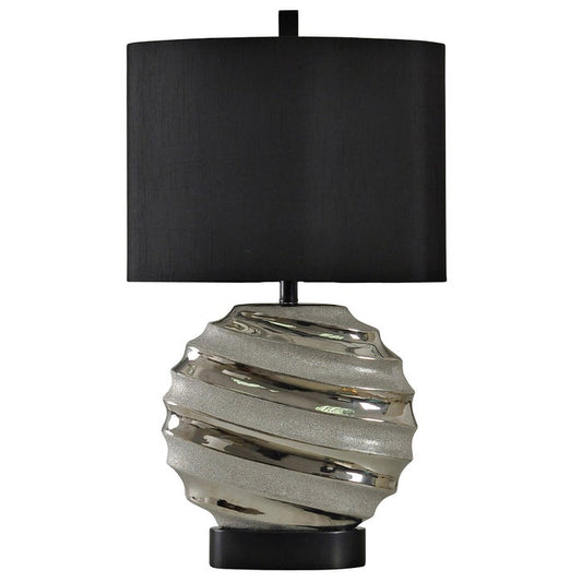 Caleca Silver Ceramic Table Lamp