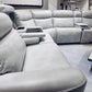 Bolero Fog 6PC Power Zero Gravity Reclining  Sectional w/ 3 Recliners Wireless Charging