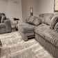 Presley Pewter Dual Power Slider Sofa And Slider Chair