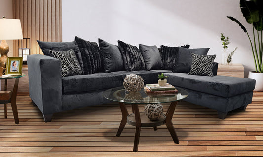 Riviera Black Sectional