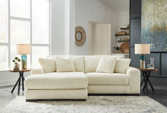 Libby Ivory 2PC Sectional with Reversible Chaise CLEARANCE