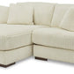 Libby Ivory 2PC Sectional with Reversible Chaise CLEARANCE