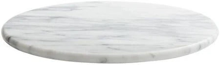 marble Lazy Susan 12" white