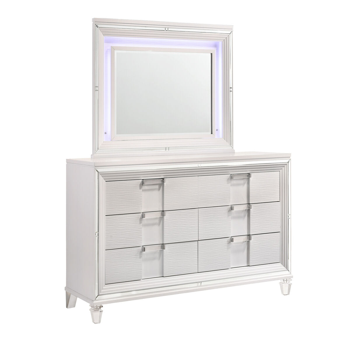 Twenty Nine White Queen Set-Dresser, Mirror & Q-Bed