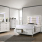 Twenty Nine Queen Bed White W/ Storage